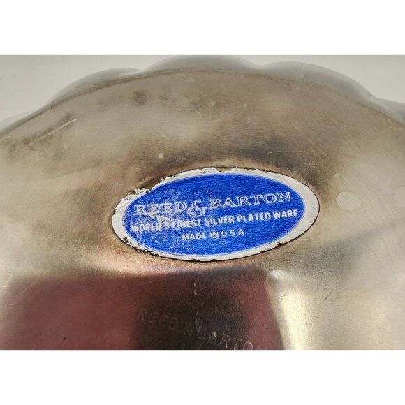 Reed & Barton Silver Plated Scalloped Bowl Holiday Elegant Christmas - Picture 2 of 8